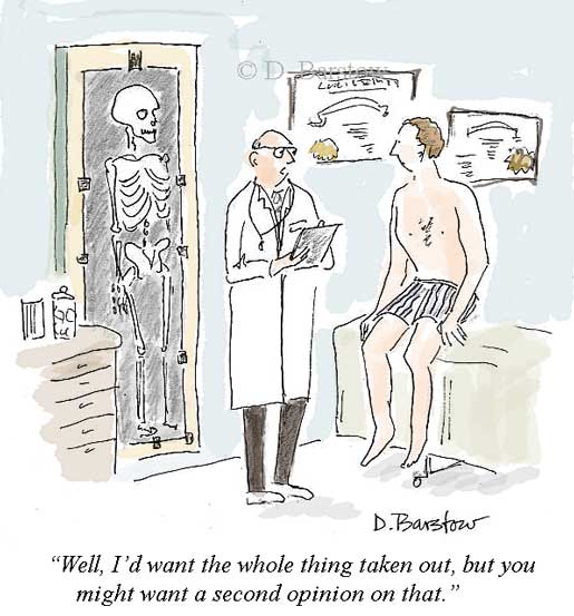 Doctor patient cartoon