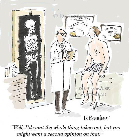 doctor patient skeleton cartoon