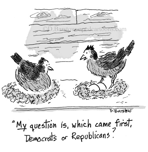 chicken or egg cartoon